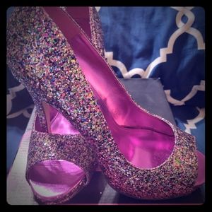 Glitter heels